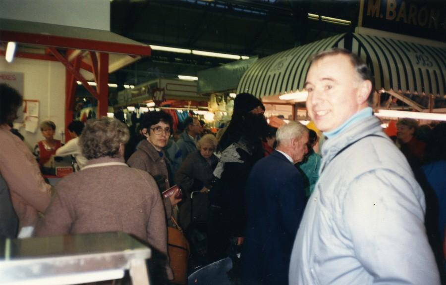 Inside Wigan Market Hall on the last day of trading.