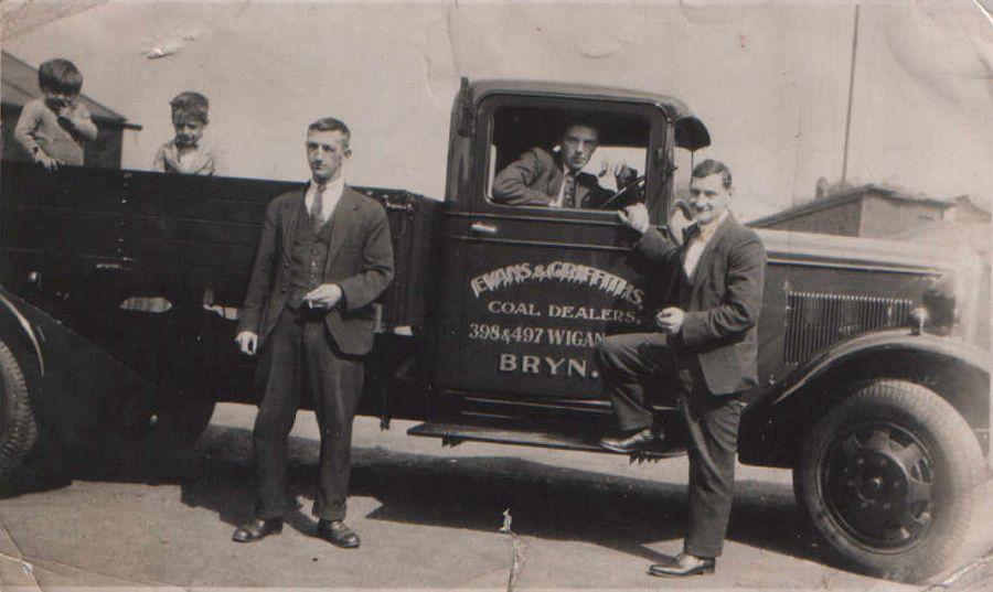Evans & Griffiths Coal Dealers, Bryn, 1940s.