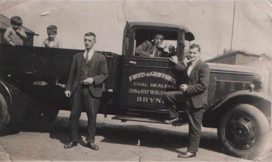 Evans & Griffiths Coal Dealers, Bryn, 1940s.