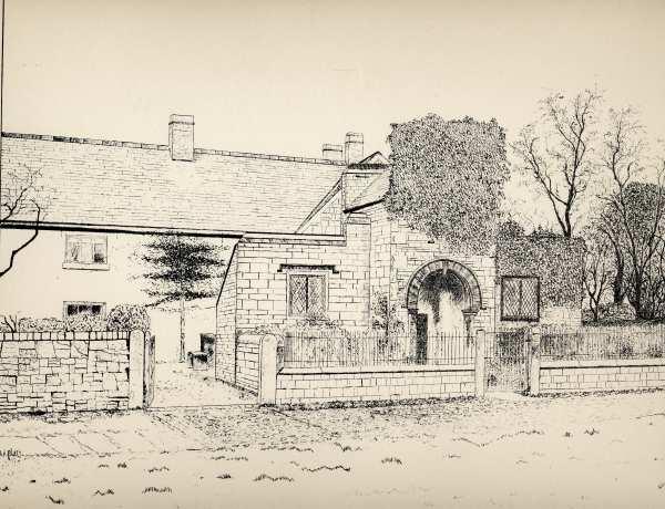 Old print Ashurst hall Old print Ashurst hall