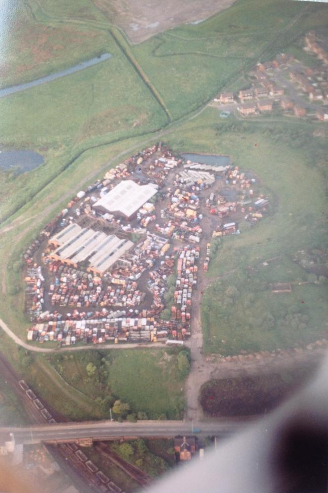Roland Bradbury's yard. Roland Bradbury's yard.
