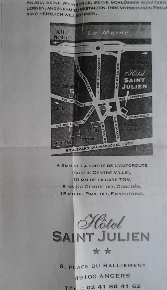 Hotel Saint Julien, Angers, France. Hotel Saint Julien, Angers, France.
