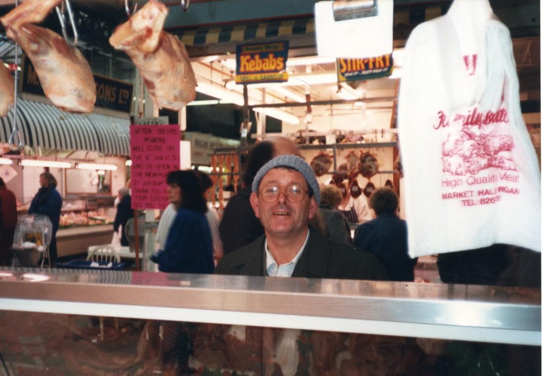 Inside Wigan Market Hall on the last day of trading.