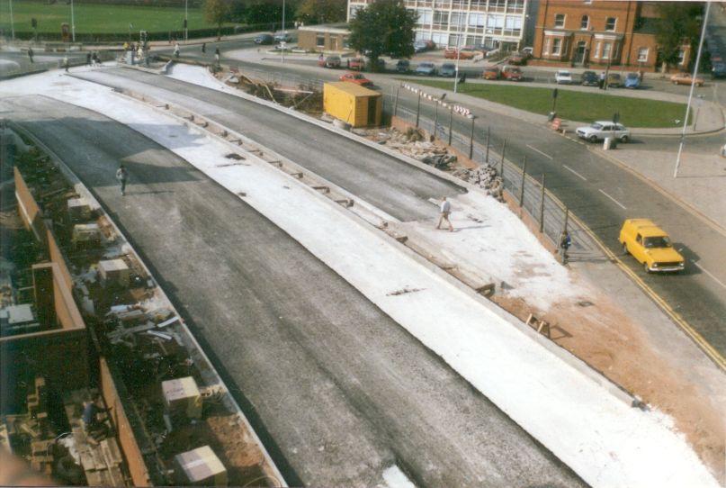 Road construction, Northway.