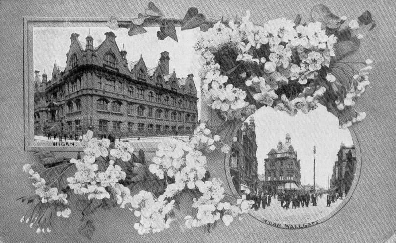 Wigan postcard. Wigan postcard.
