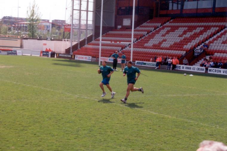 Training for Wembley. Training for Wembley.