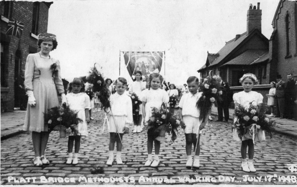 Platt Bridge Methodist Church Walking Day, 1948 Platt Bridge Methodist Church Walking Day, 1948