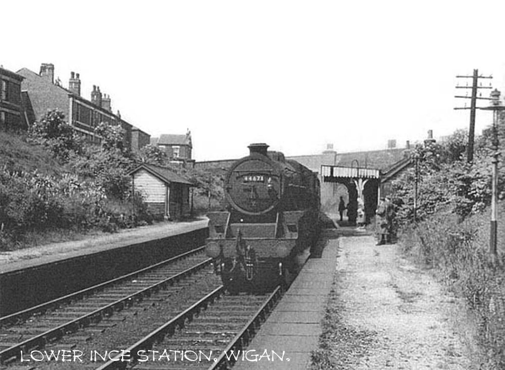 LOWER INCE STATION 1960's LOWER INCE STATION 1960's