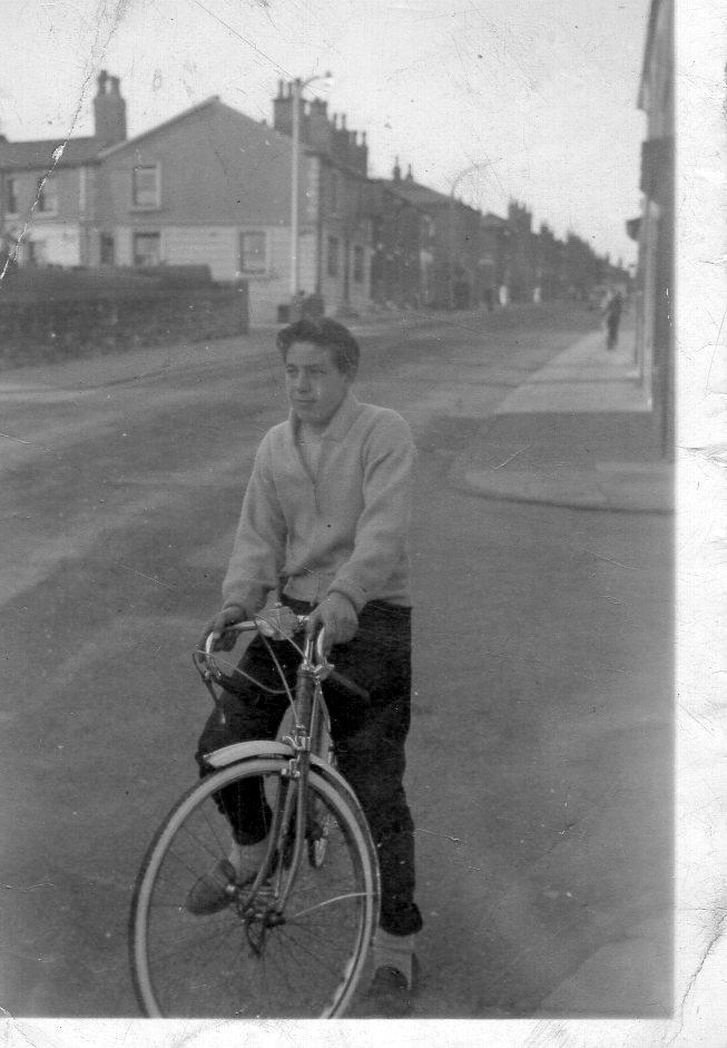 On my bike in Whelley 1961 On my bike in Whelley 1961