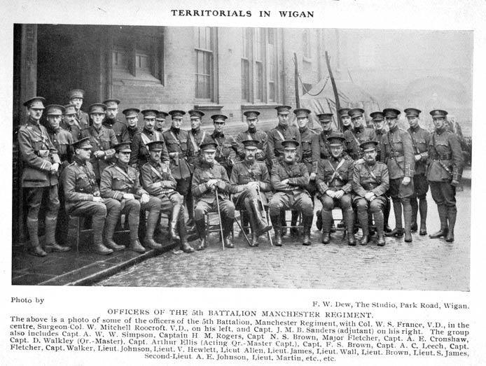 Officers of the 5th Manchesters Officers of the 5th Manchesters