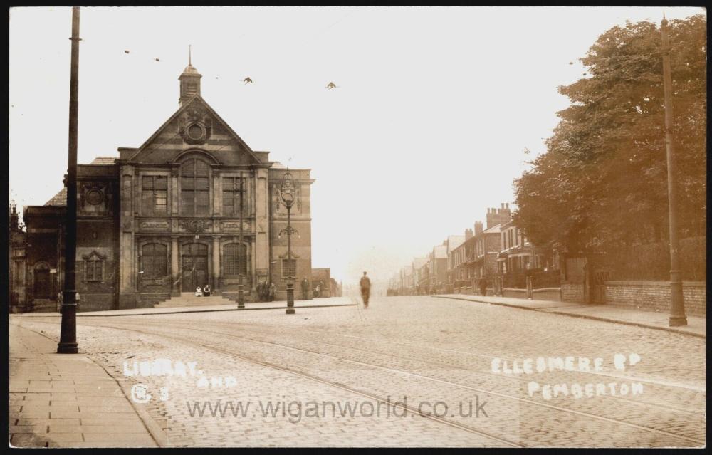 Post card  Carnegie Library early 1900's