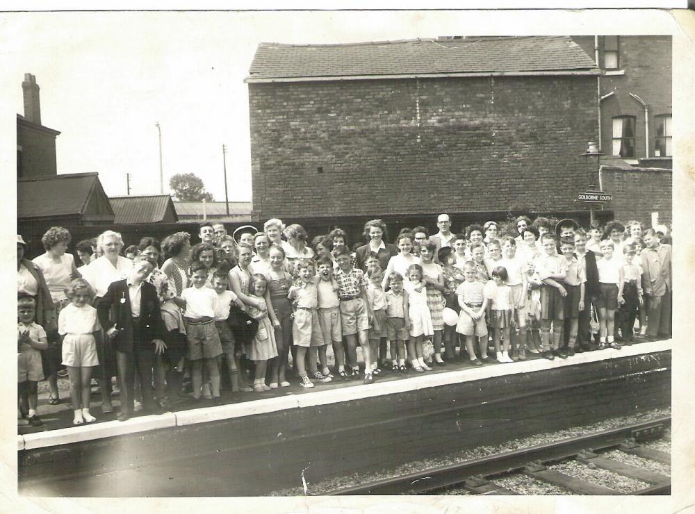 Golborne station about 1960 Golborne station about 1960