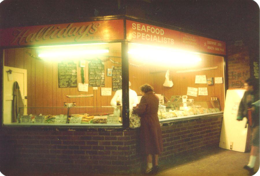 Wigan Market Hall in the 1980s.