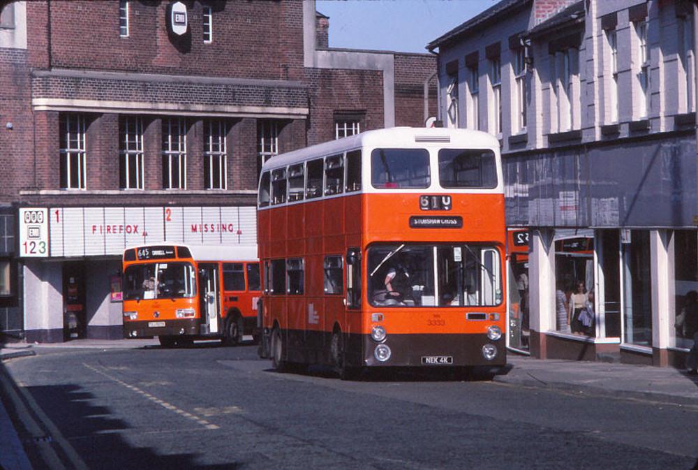 Buses in Station Road Buses in Station Road