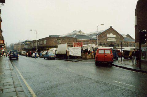 Wigan Market Hall prior to demolition.
