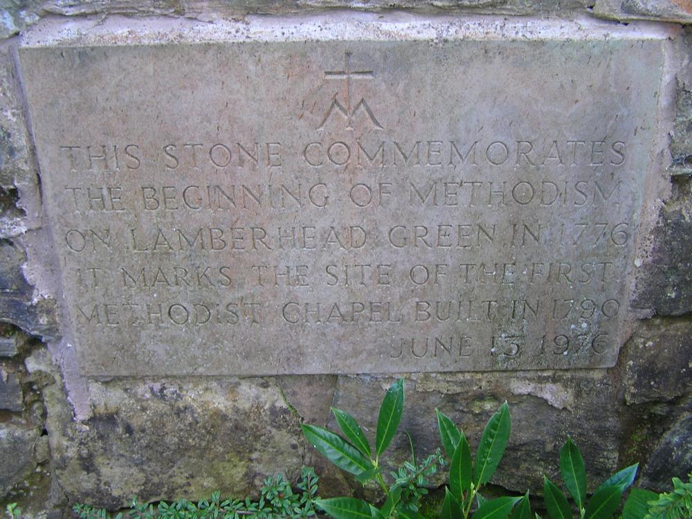 Methodist Plaque. Methodist Plaque.