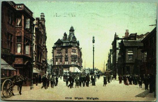Postcard of Wallgate. Postcard of Wallgate.