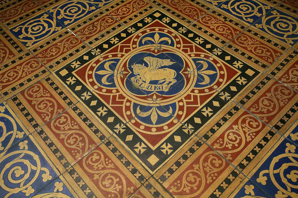 Minton floor tiles - detail of Sanctuary