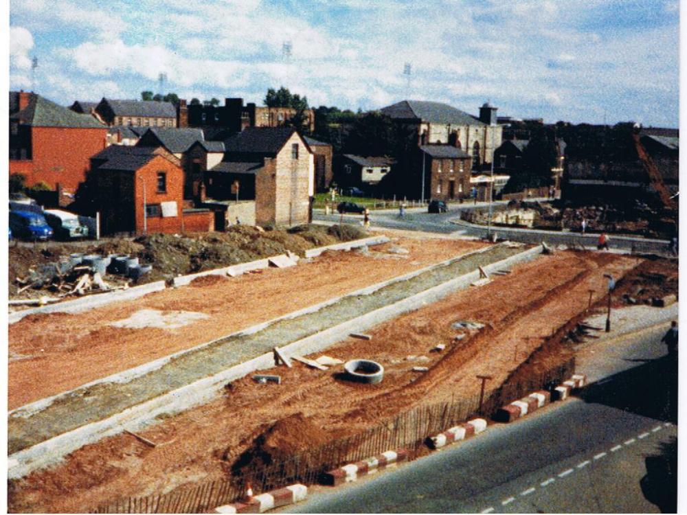 Road construction, Northway