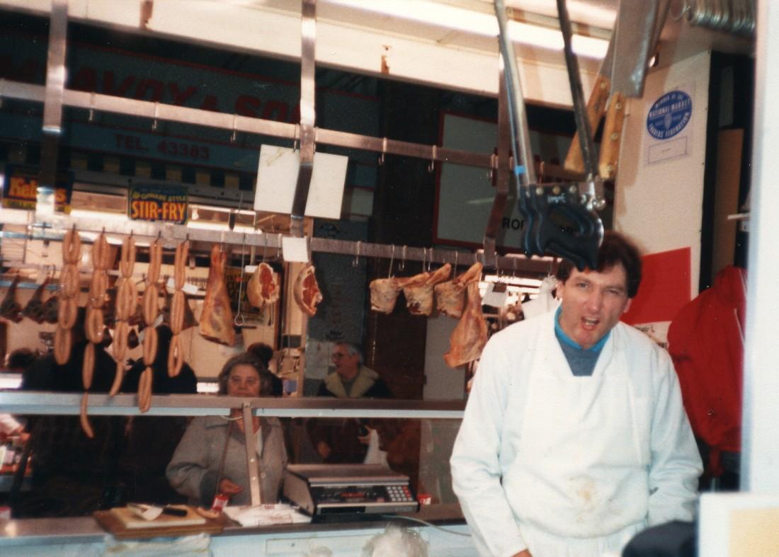 Inside Wigan Market Hall on the last day of trading.