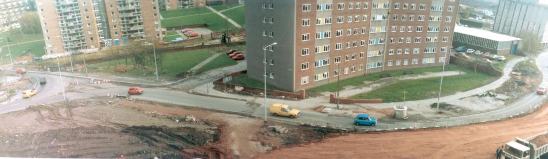 Road construction, Riverway and Millgate.