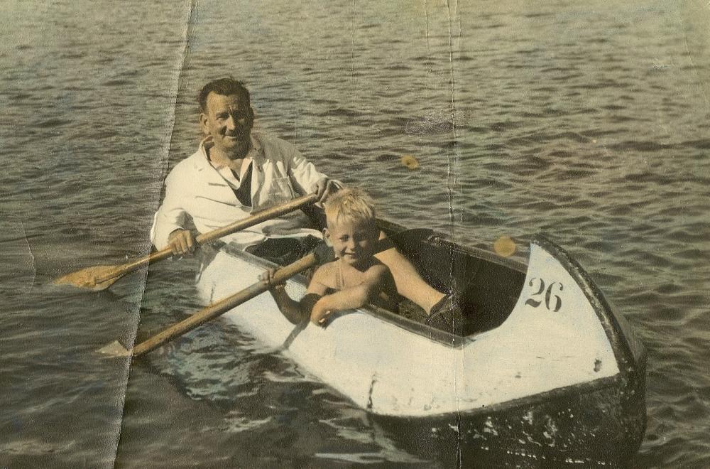 Peter Pan's Playground-Boating lake July 1950