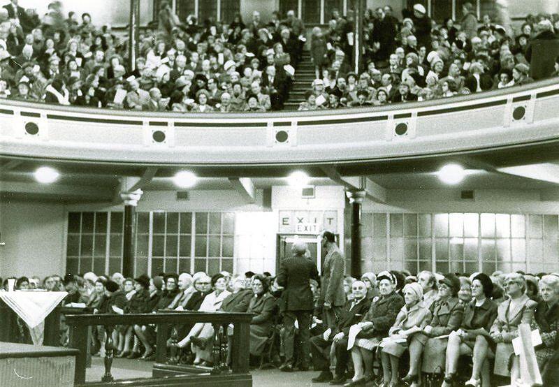 Inside the Queen's Hall.