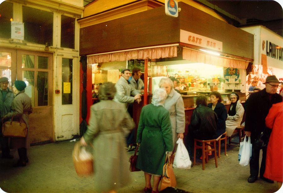 Wigan Market Hall in the 1980s.