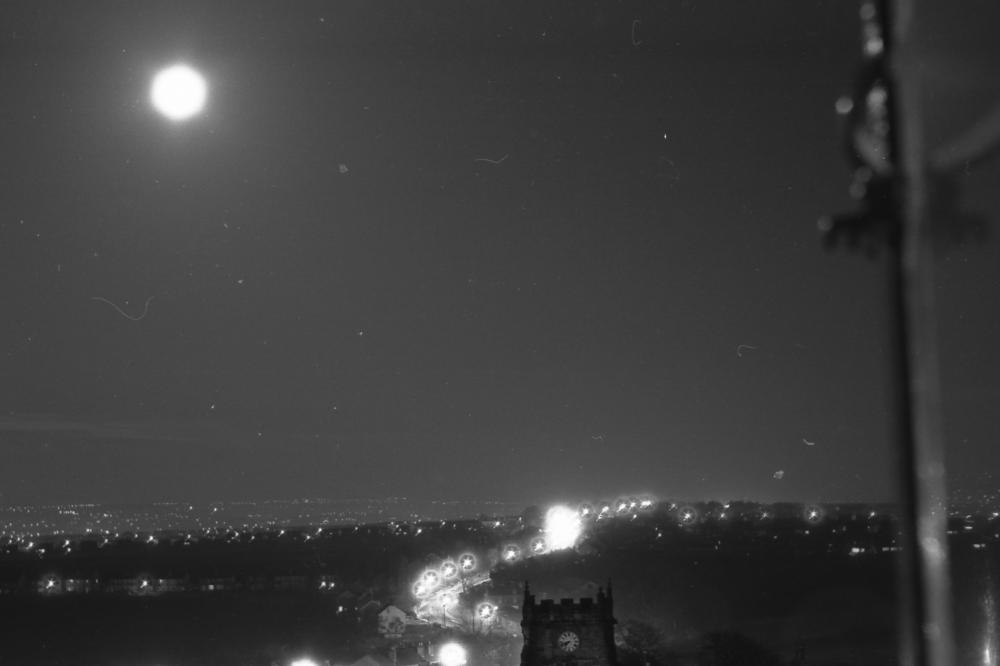 Upholland looking over toOrrell/ Wigan at night