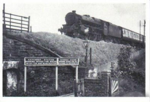 Gathurst Lane railway bridge. Gathurst Lane railway bridge.