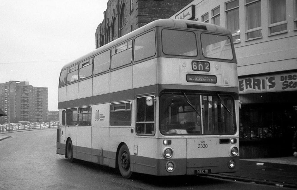 Ashton Bus No. 602 in Station Road 1970's