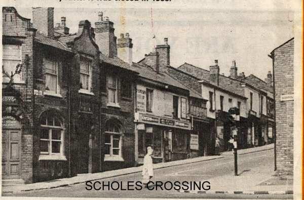 Scholes Crossing and Bluebell Pub.