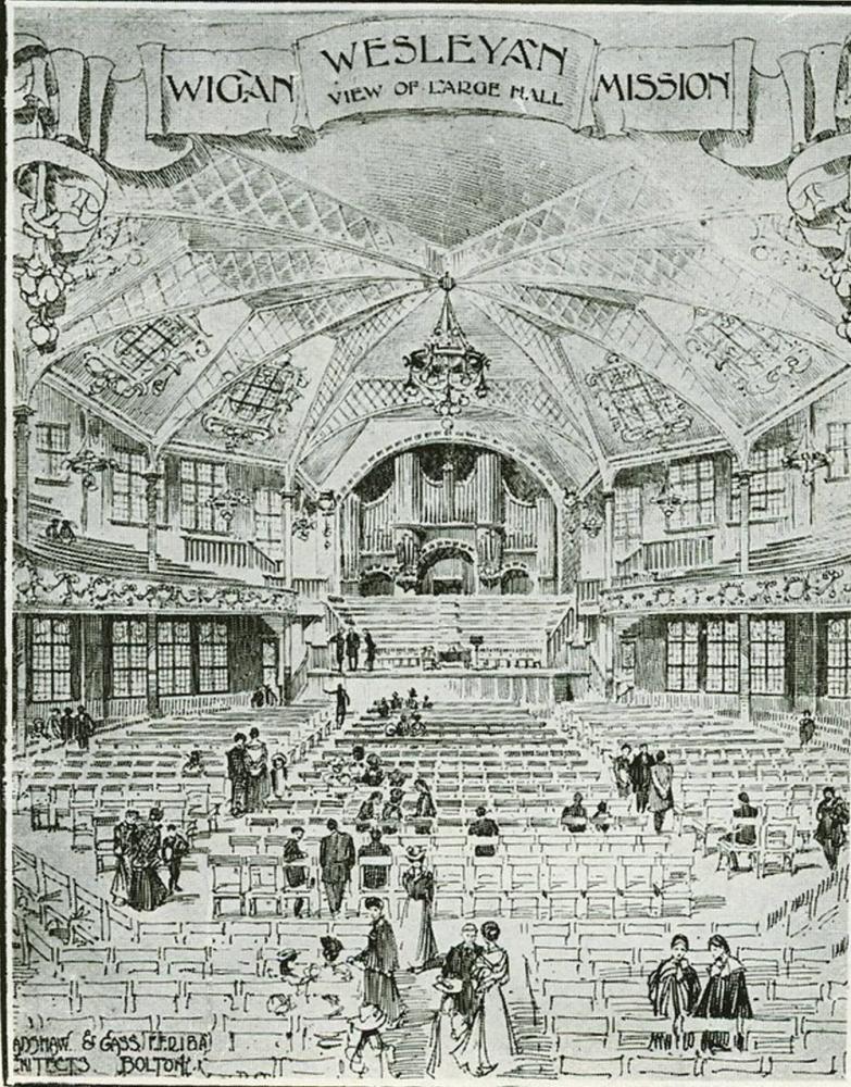 Drawing of the Hall Interior