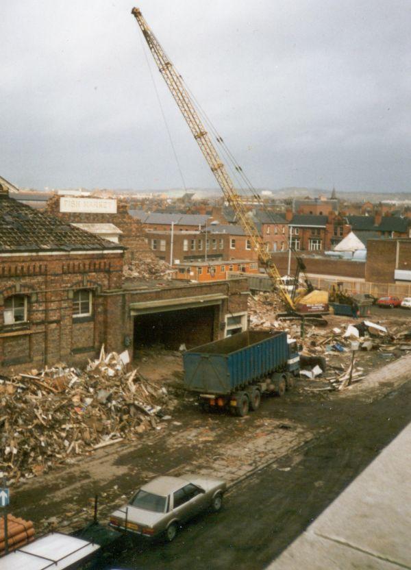 Demolition of Market Hall. Demolition of Market Hall.