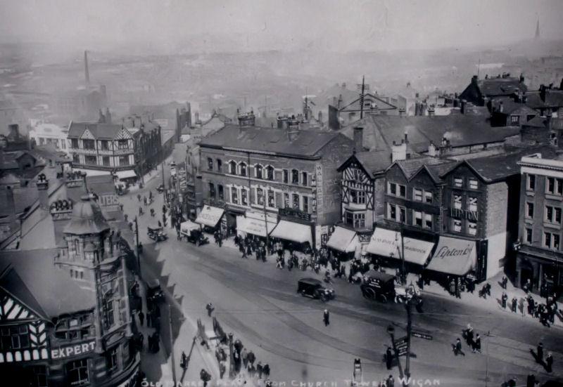 Market Place from church tower. Market Place from church tower.
