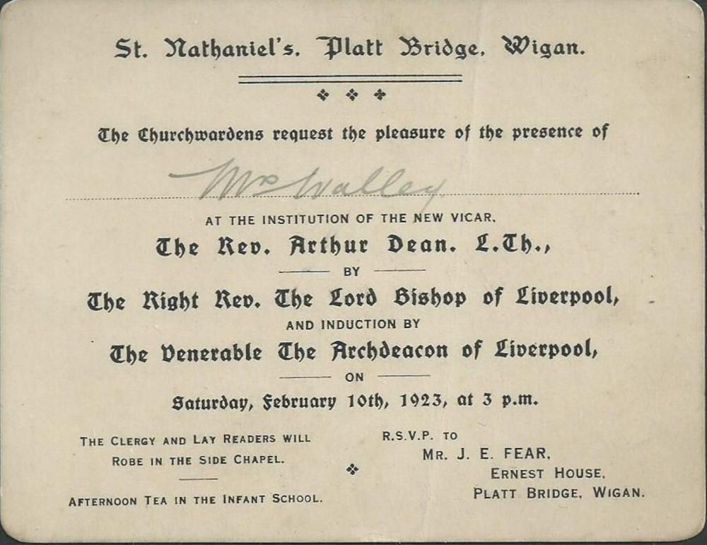 Invitation card 1923