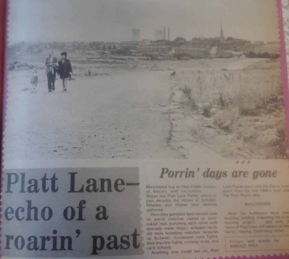 PLATT LANE. NEWSPAPER CUTTING 1960'S