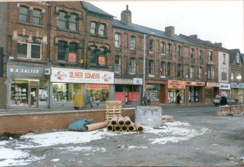 Mesnes Street, early 1980s. Mesnes Street, early 1980s.