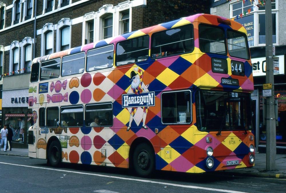 Orrell bus at the bus stop