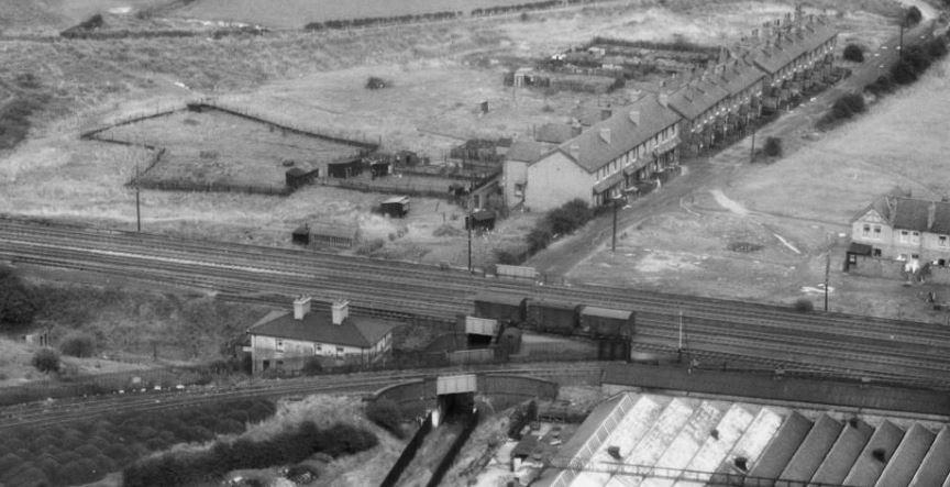 House between the railway lines