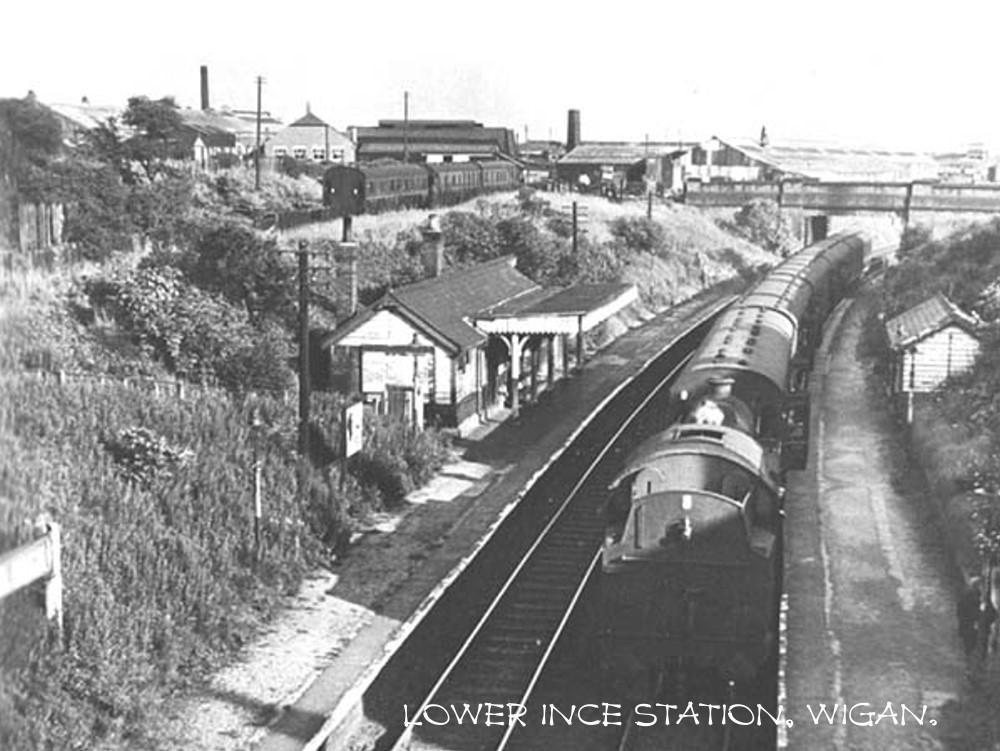 LOWER INCE STATION 1960's LOWER INCE STATION 1960's