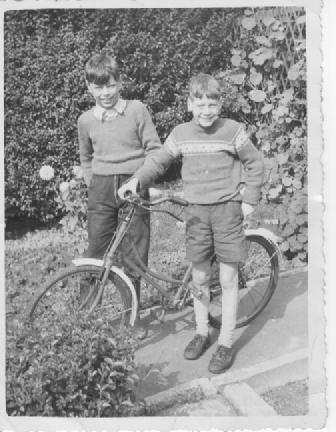 Ron and John in Rosemary Cresc., Bottling Wood 1958/59?