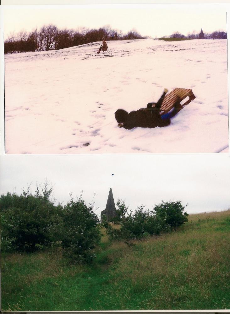 1984 & 2021 view of Ashurst Beacon. 1984 & 2021 view of Ashurst Beacon.
