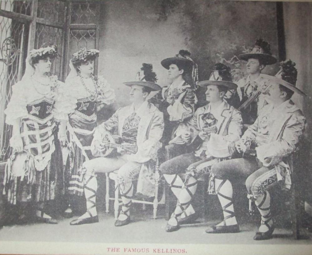 FAMOUS KELLINOS  Advertising postcard