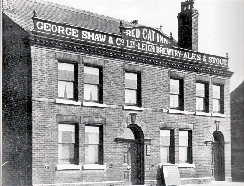 The Red Cat, Hindley Green c.1900 The Red Cat, Hindley Green c.1900
