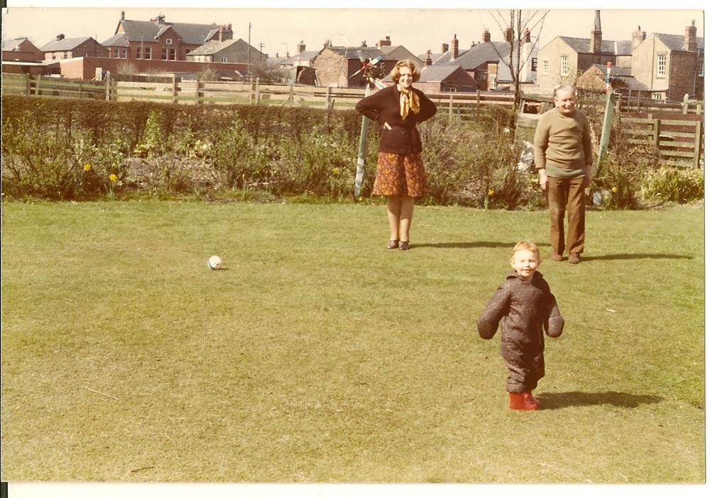April 1978 -view from our garden towards the village. 