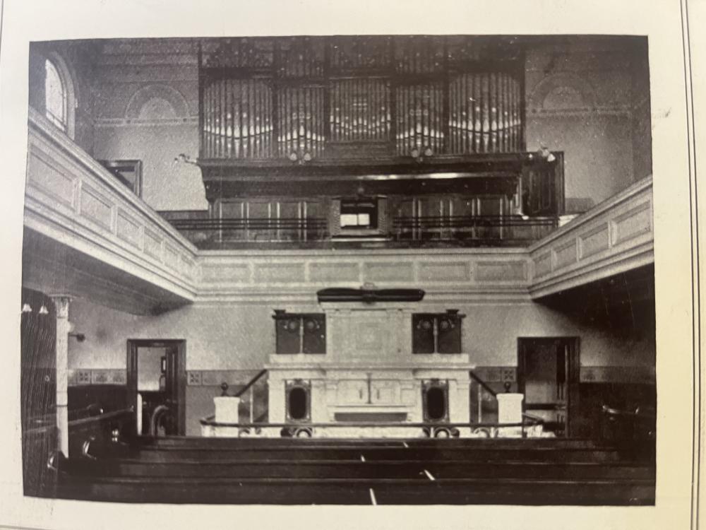 Interior of the United Free Methodist Church