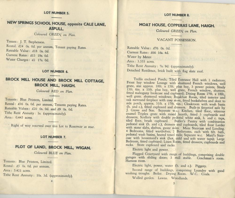 Haigh Hall Auction brochure Haigh Hall Auction brochure
