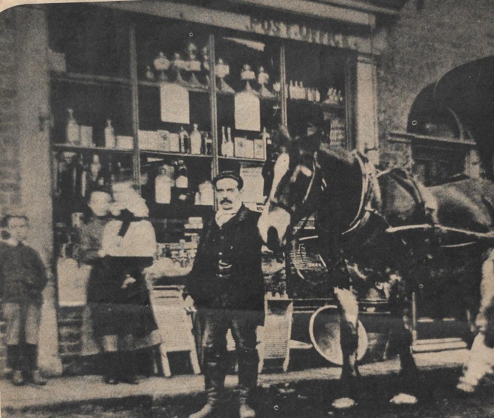 Village post office Crooke in Victorian times