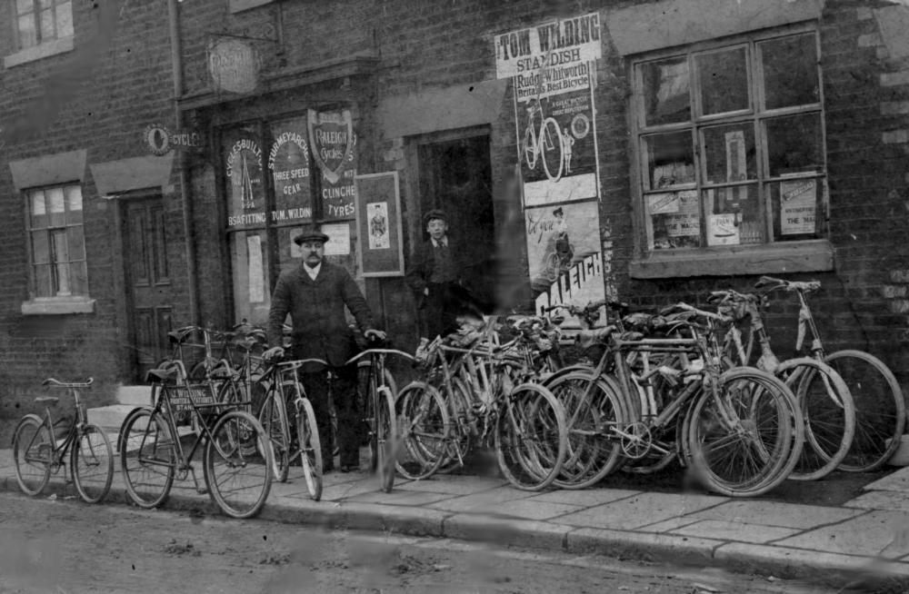 Tom Wilding's Bike Shop 1920s Tom Wilding's Bike Shop 1920s